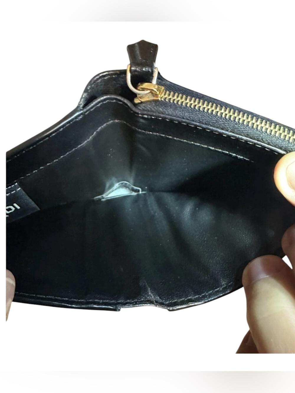 Fendi Black Bifold Leather Wallet Snap Zip Closure 8M0407 Includes COA - Picture 9 of 16